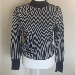 Womens blue and white JCREW  sweater